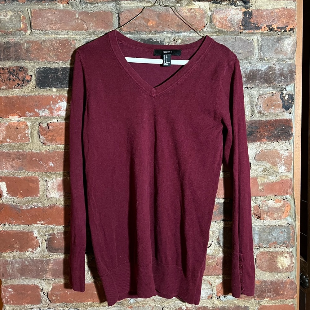 Forever 21 maroon sweater